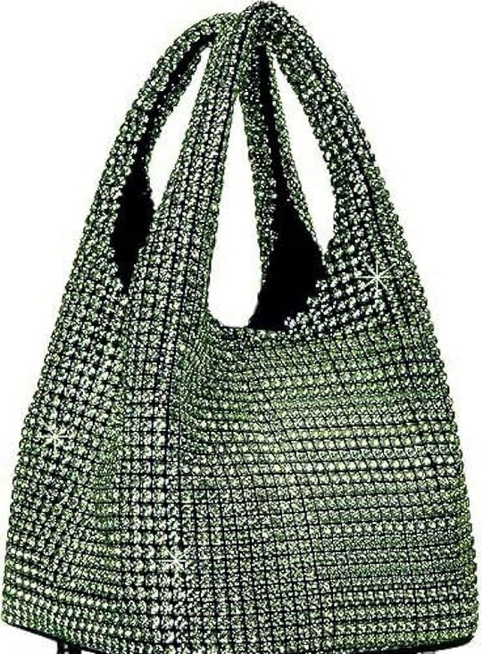 Sparkling Bling Things Handbags - NWT Sparkling Bling SwarovskI Crystal Rhinestone Bucket Bag Shoulder Pur…